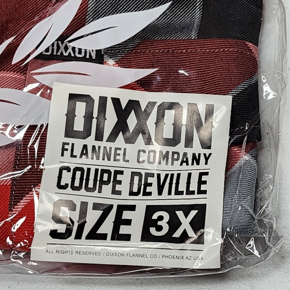 DIXXON FLANNEL - COUPE DE VILLE Flannel Shirt - Men's 3XL - Picture 8 of 12